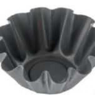 Форма гофрированная для кексов, 4,5*6,5 см, h 2 см, сталь, Россия